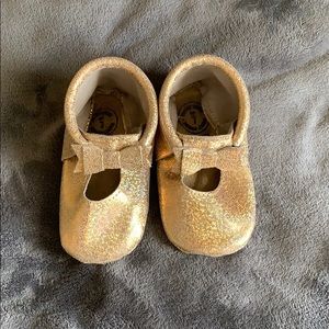 FP Gold Moccasins
